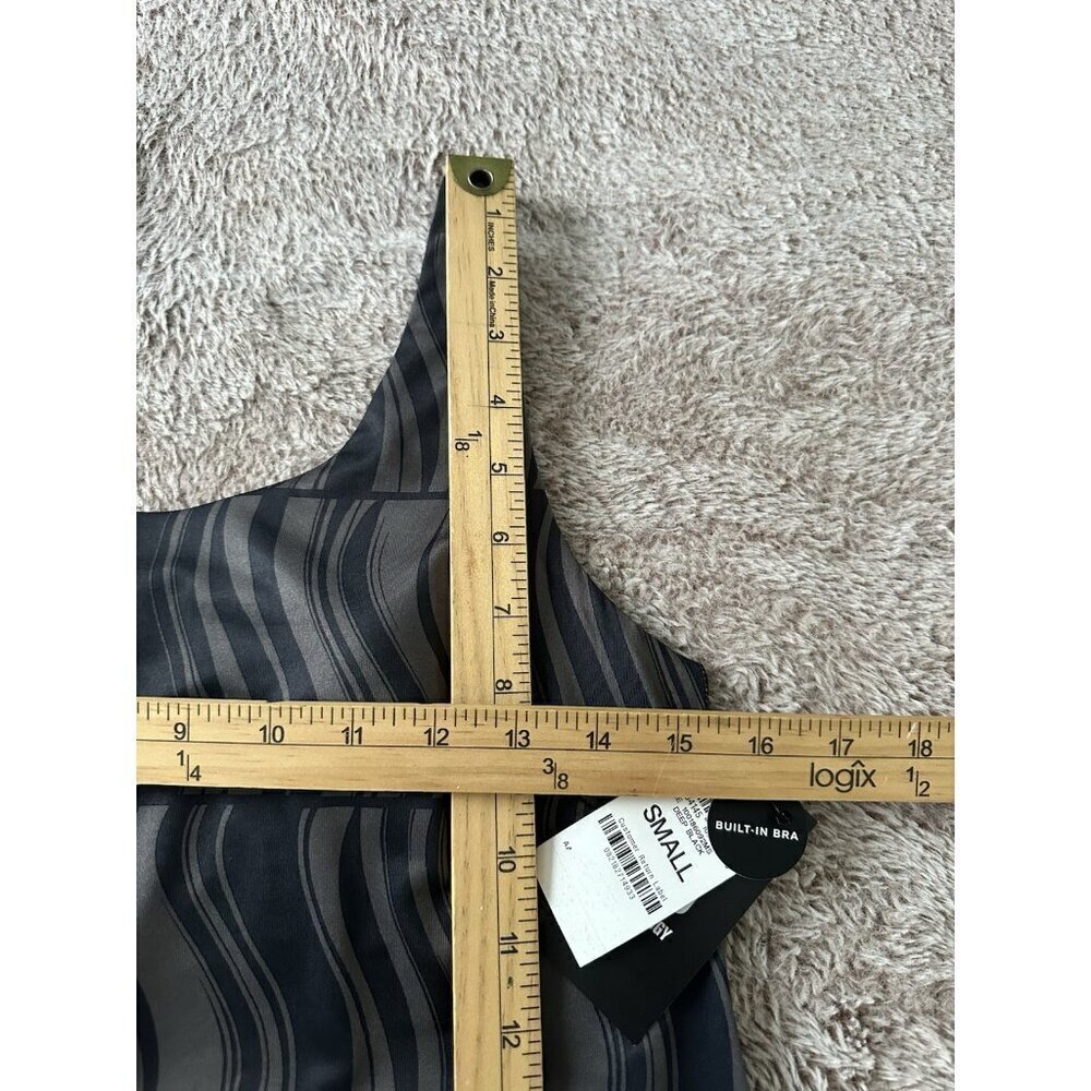 ID Ideology Women's Geo Performance Active Tennis Dress Black / Grey New - Picture 8 of 16